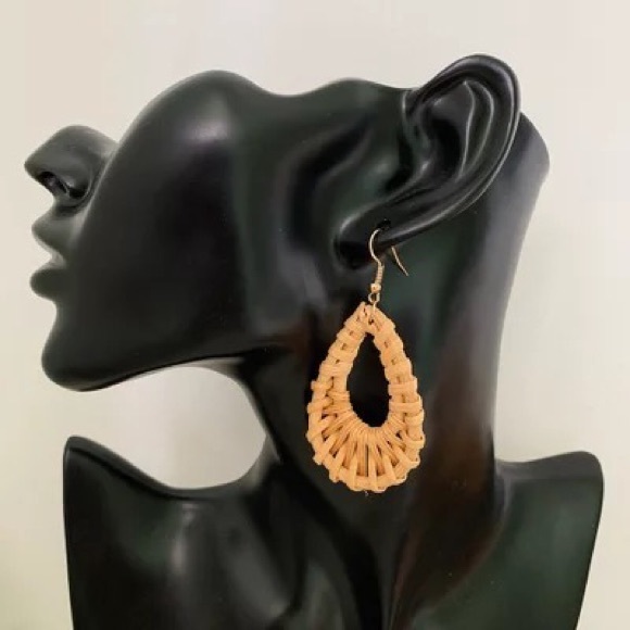 Accessories - Handmade Earrings Korean Fashion Straw Earrings